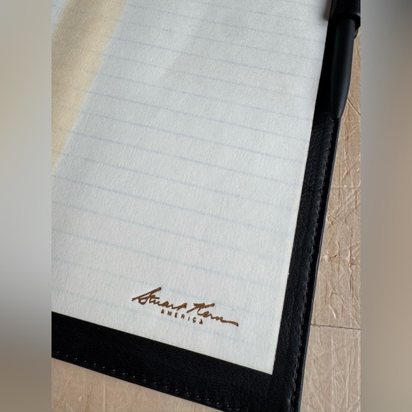 Stuart Kern America Leather Legal Pad Portfolio with pad and pen - Picture 5 of 7